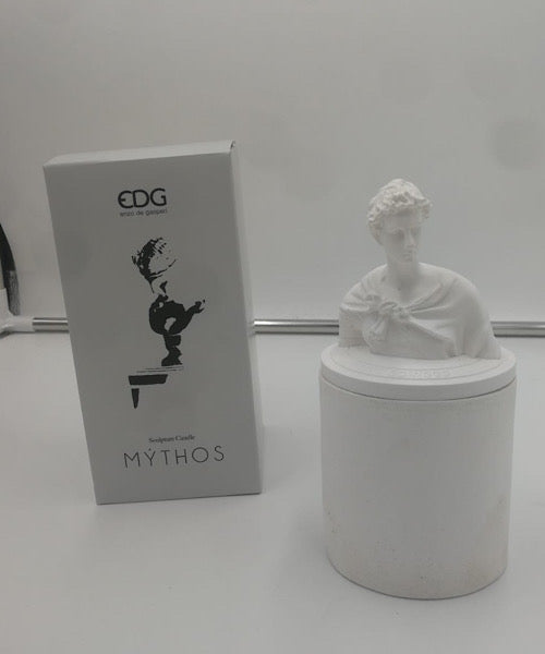 Candela in barattolo in pietra con Busto -Mythos