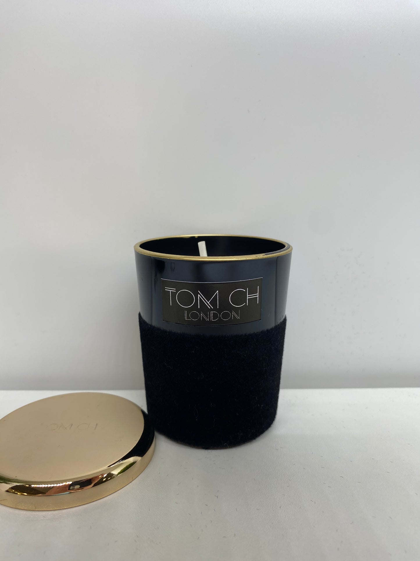 Candela in velluto nera - TOM CH LONDON