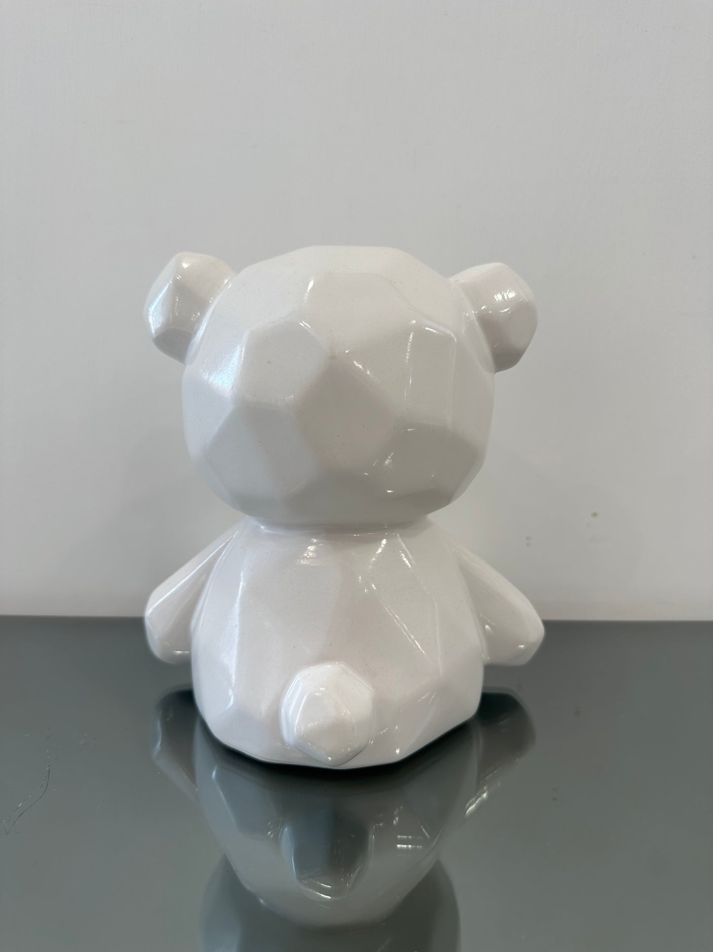 Teddy ceramica bianco lucido H20