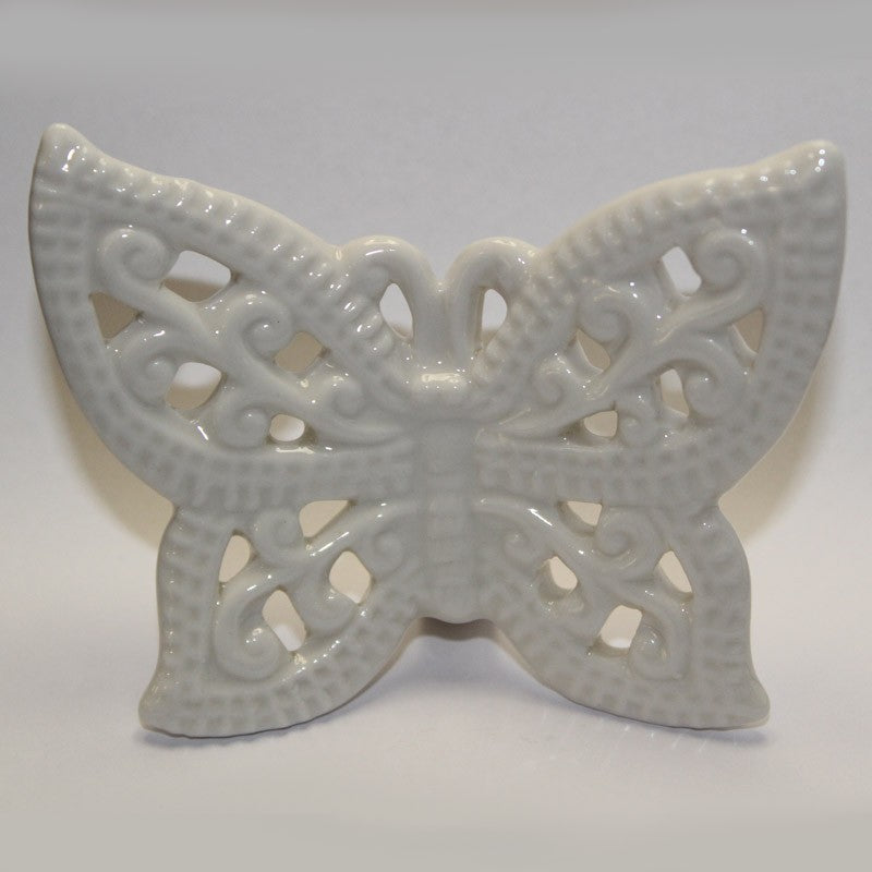 Farfalla traforata bianca con calamita 7xH6- Le Stelle