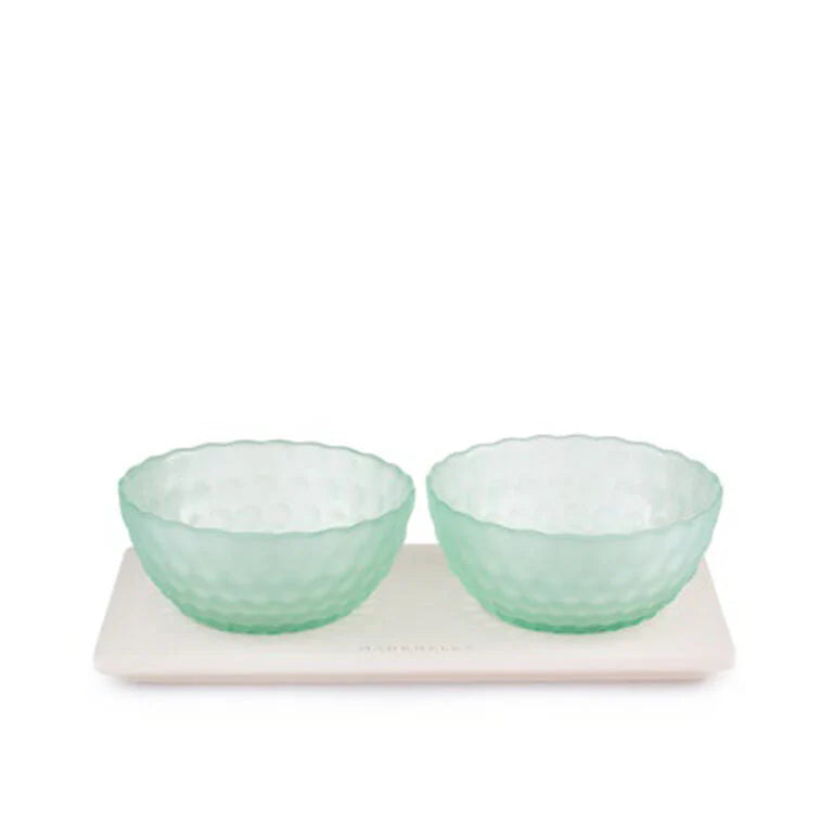 Antipastiera 2 ciotole 26,5x13x7 'linea Bubble' - Madrhélen