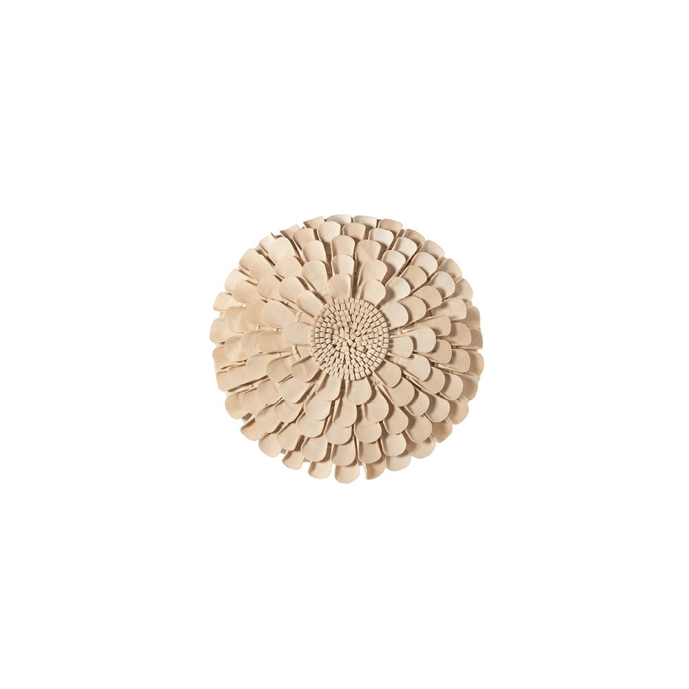 Cuscino tondo con fiore 45x45 - L'arte di Nacchi