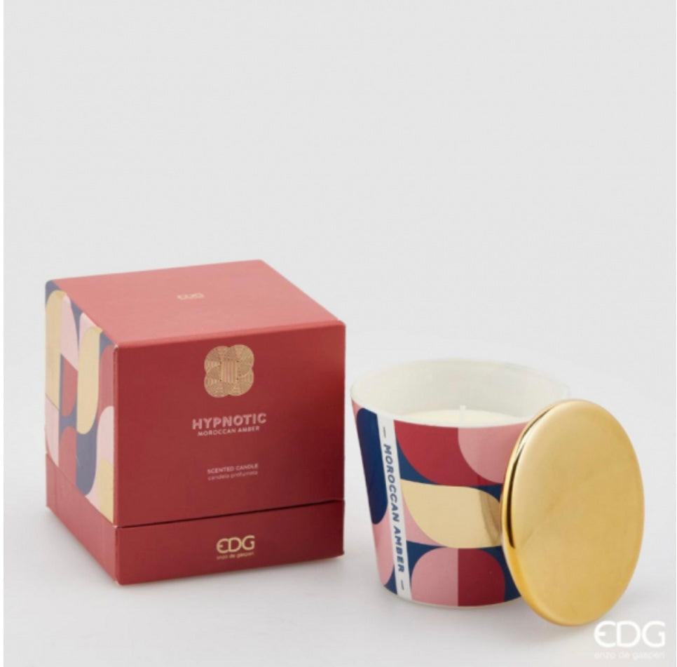 Candela Hypnotic con Coperchio H9 cm Moroccan amber- EDG