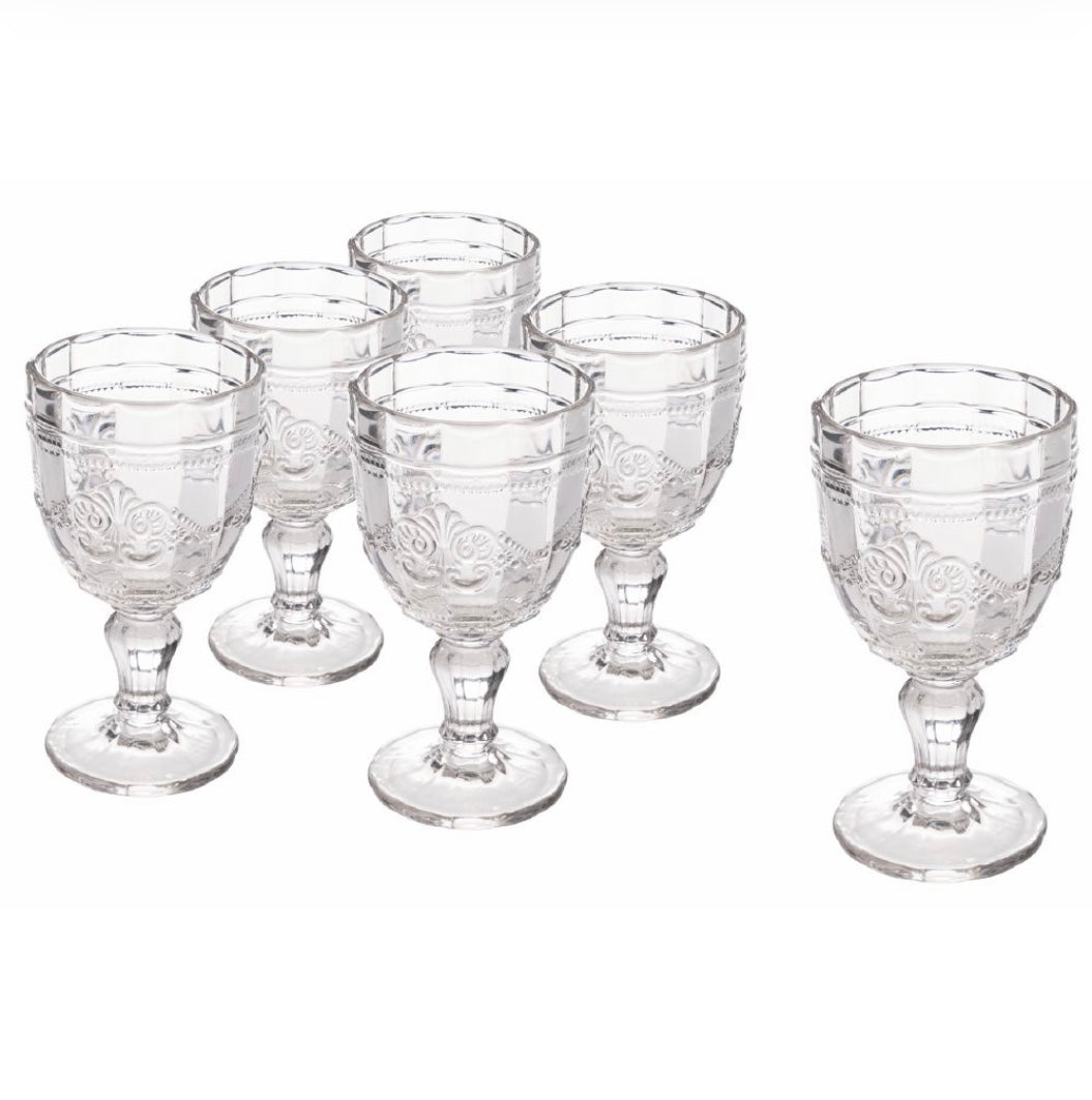 Set 6 bicchieri Syrah trasparenti - Villa D'este Home Tivoli