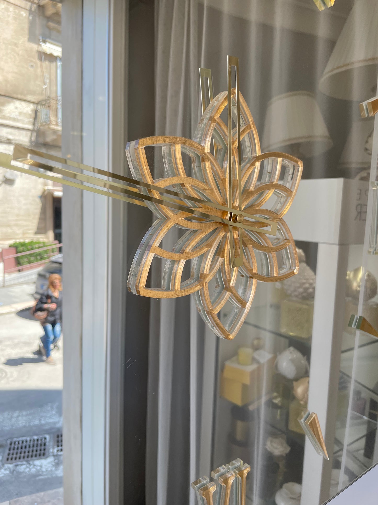 Orologio specchiato quadrato - Design mercuri