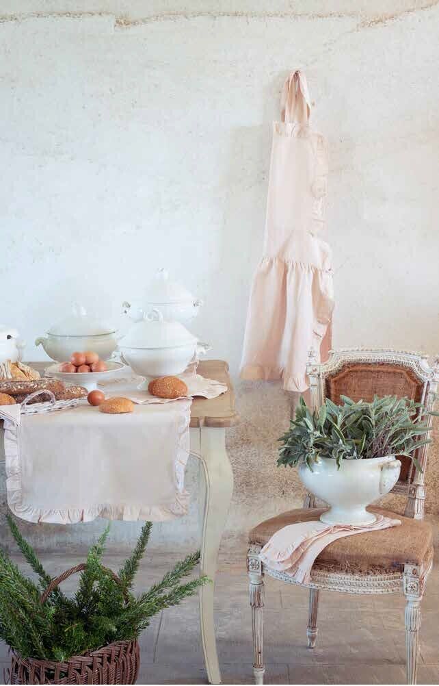 Cuscino con gala collezione Infinity Summertime 45x45 - Blanc Mariclò