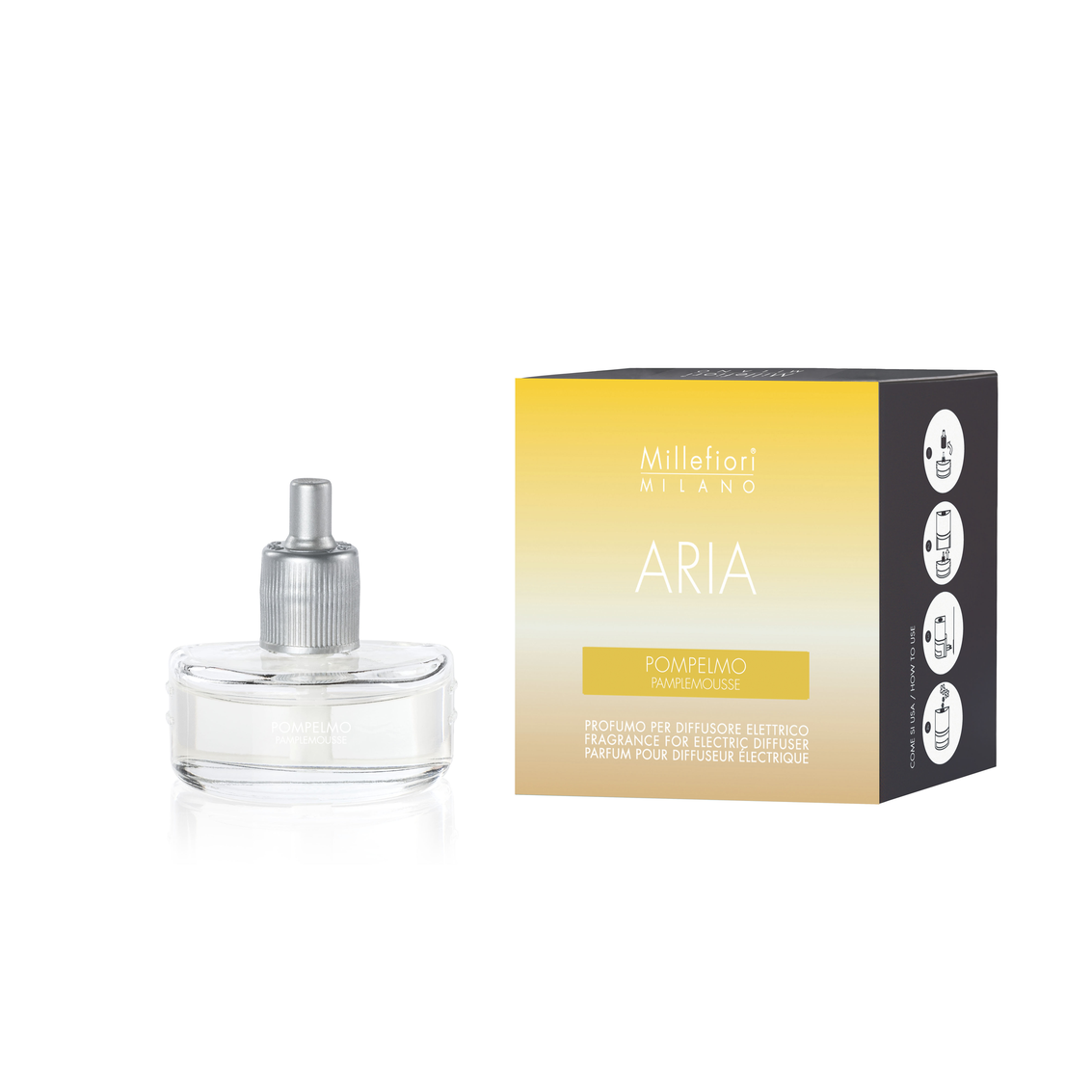 Pompelmo - Ricarica per diffusori di fragranze elettrico ARIA Millefiori Milano