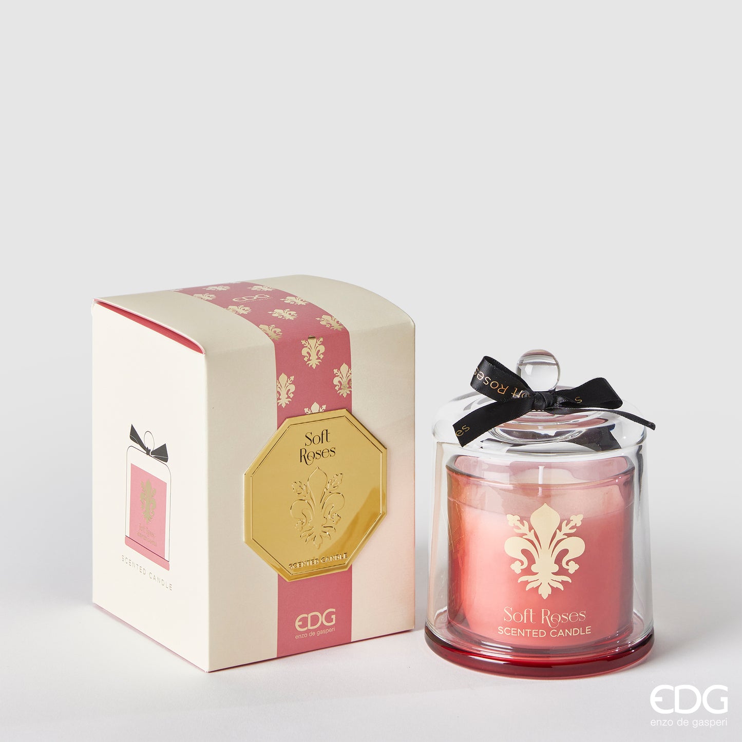 Candela con barattolo Goldlily 'Soft Roses ' - EDG
