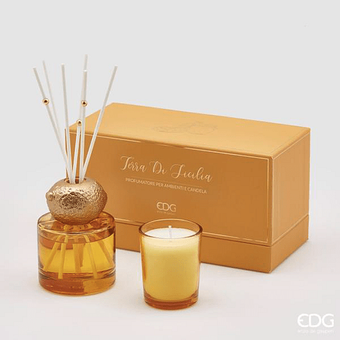 Profumatore Fruit.100 ml con candela Terre Sicilia -EDG
