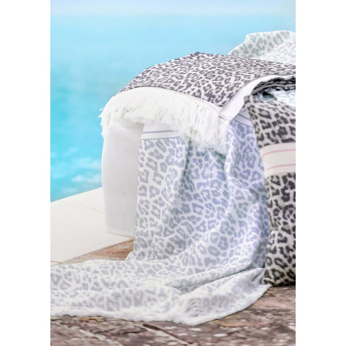 Telo Mare 85x180 collezione 'Opulence' - Blanc Mariclò