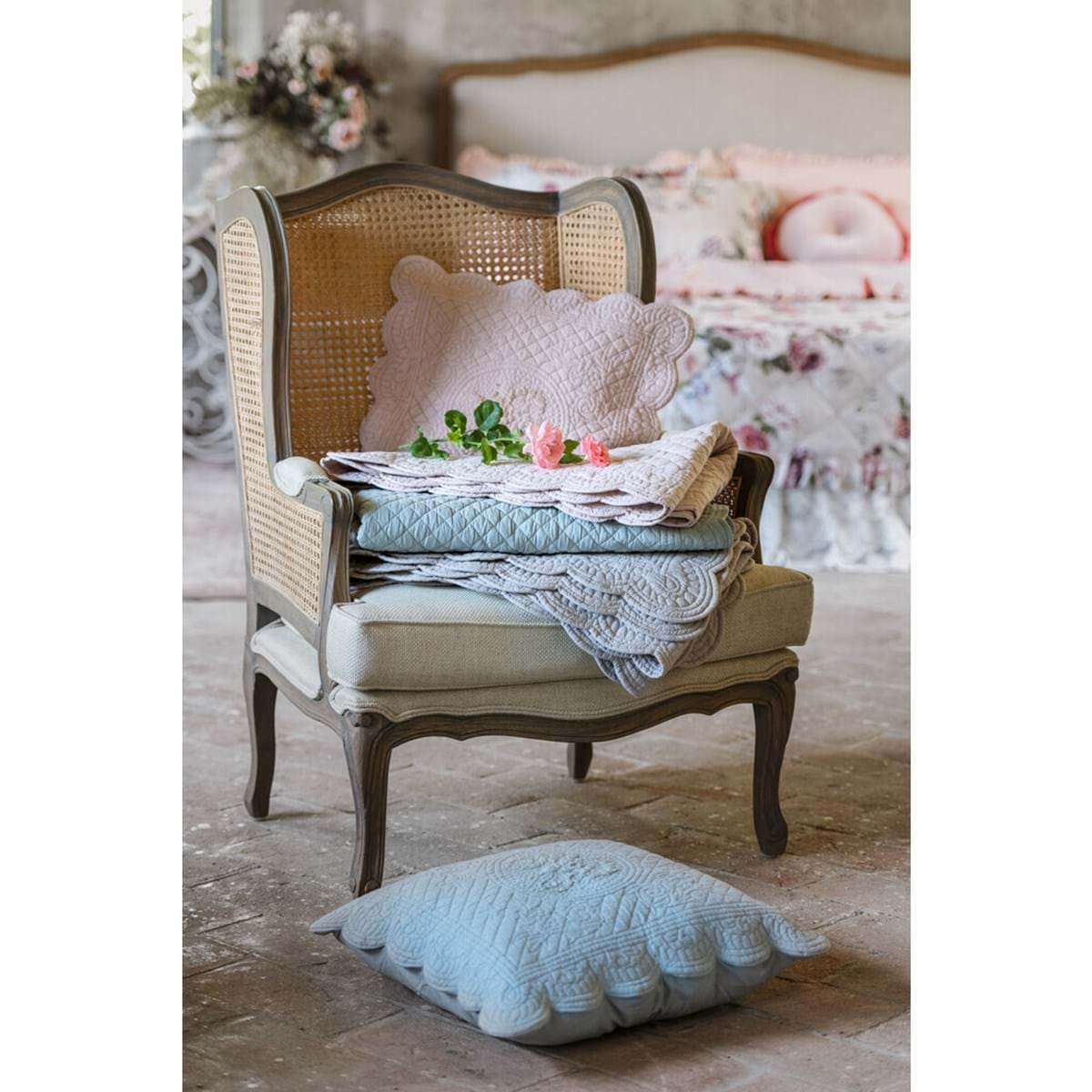 Trapuntino/Fondo letto 'Romantic Soul Collection' - Blanc MariClò