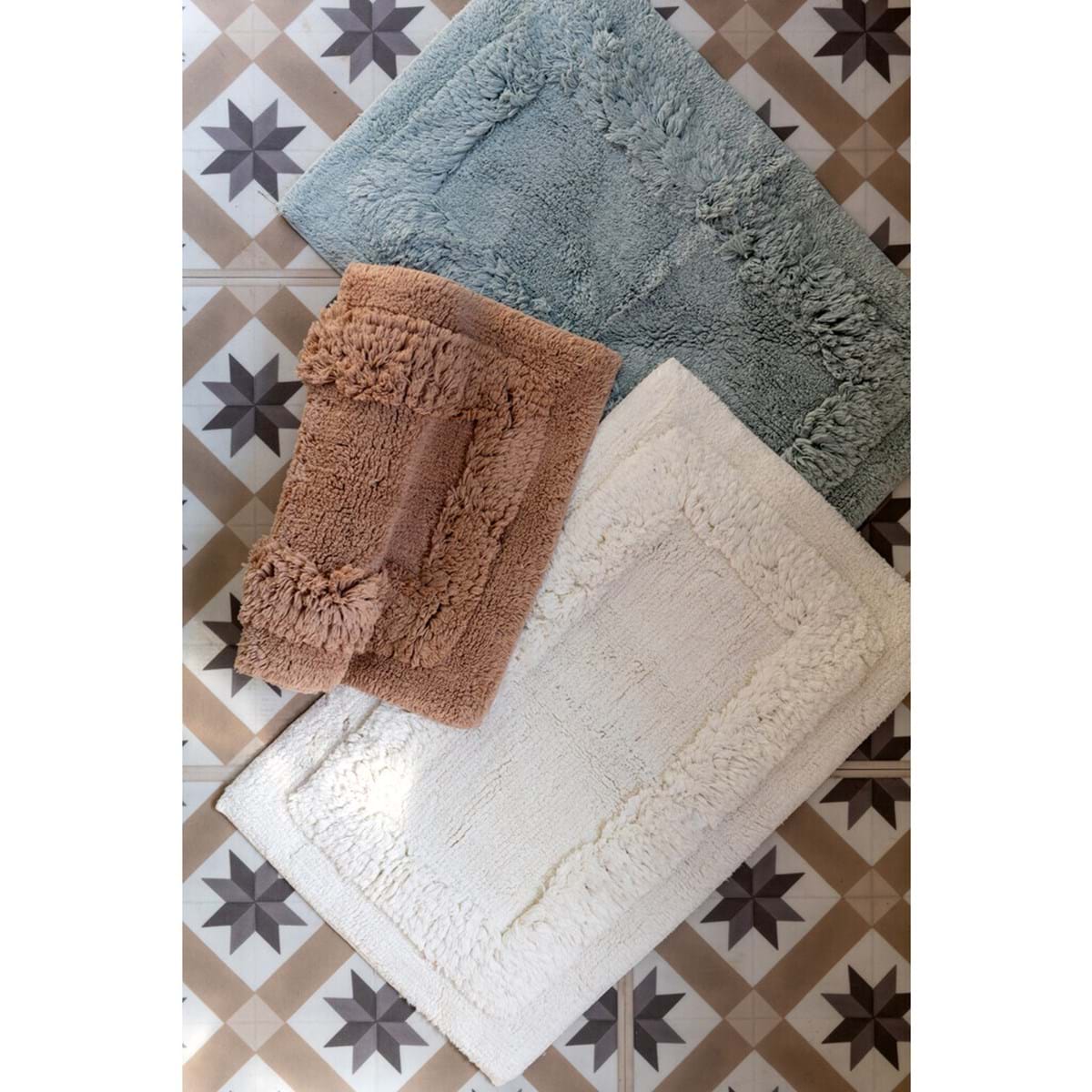 Tappeto con cornice rettangolare 50x80 ass.- Blanc Maricló