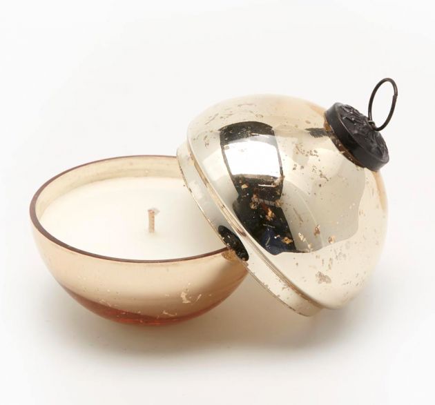 Candela con vetro sfera Shiny D18 oro - EDG