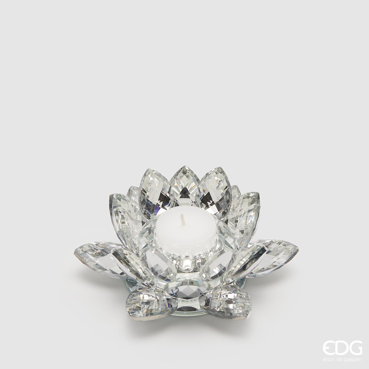 Porta candela cristallo ninfea - EDG