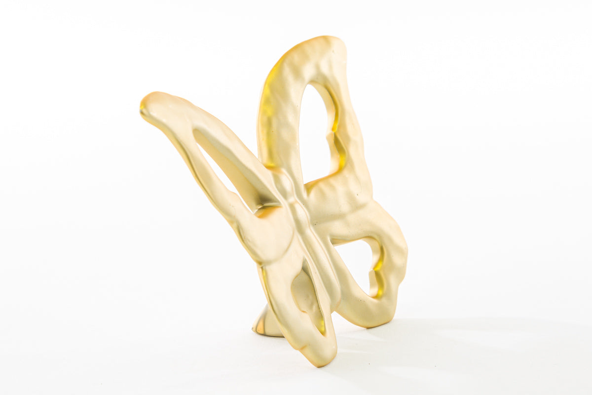 Farfalla grande Gold con calamita 14x10,5h - Le Stelle