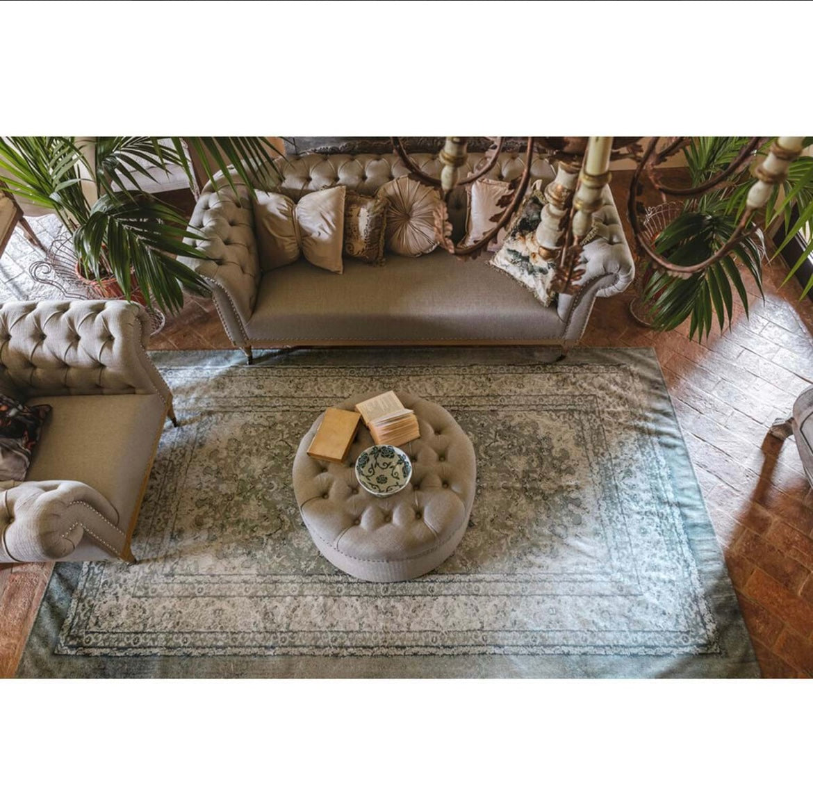 Tappeto rettangolare stampato - Blanc Maricló