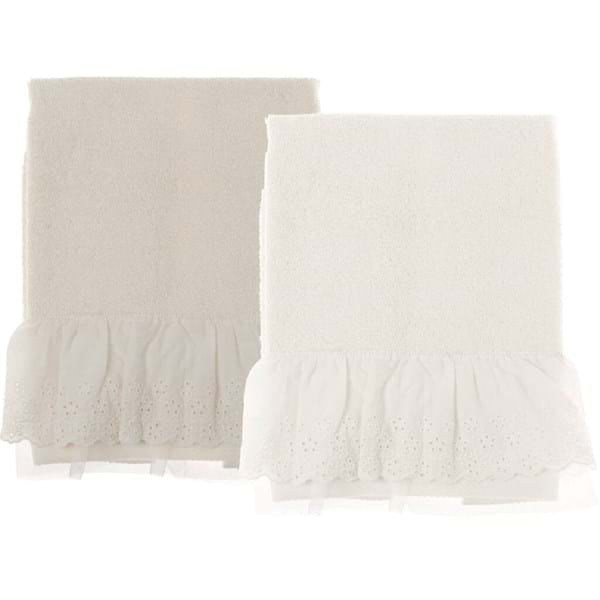 Asciugamani Coppia spugna serie 'La Fenice' colori ass.- Blanc Maricló