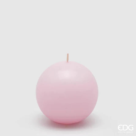 Candela classica a sfera Rosa cipria - EDG