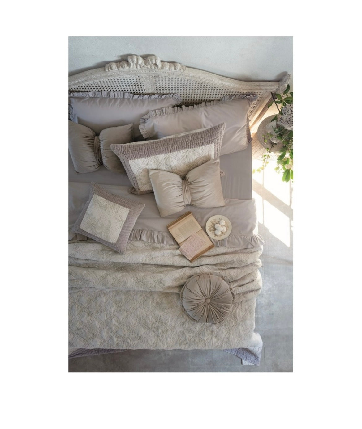 Copriguanciale 50x80 ‘Vintage Velvet’ - Blanc Maricló