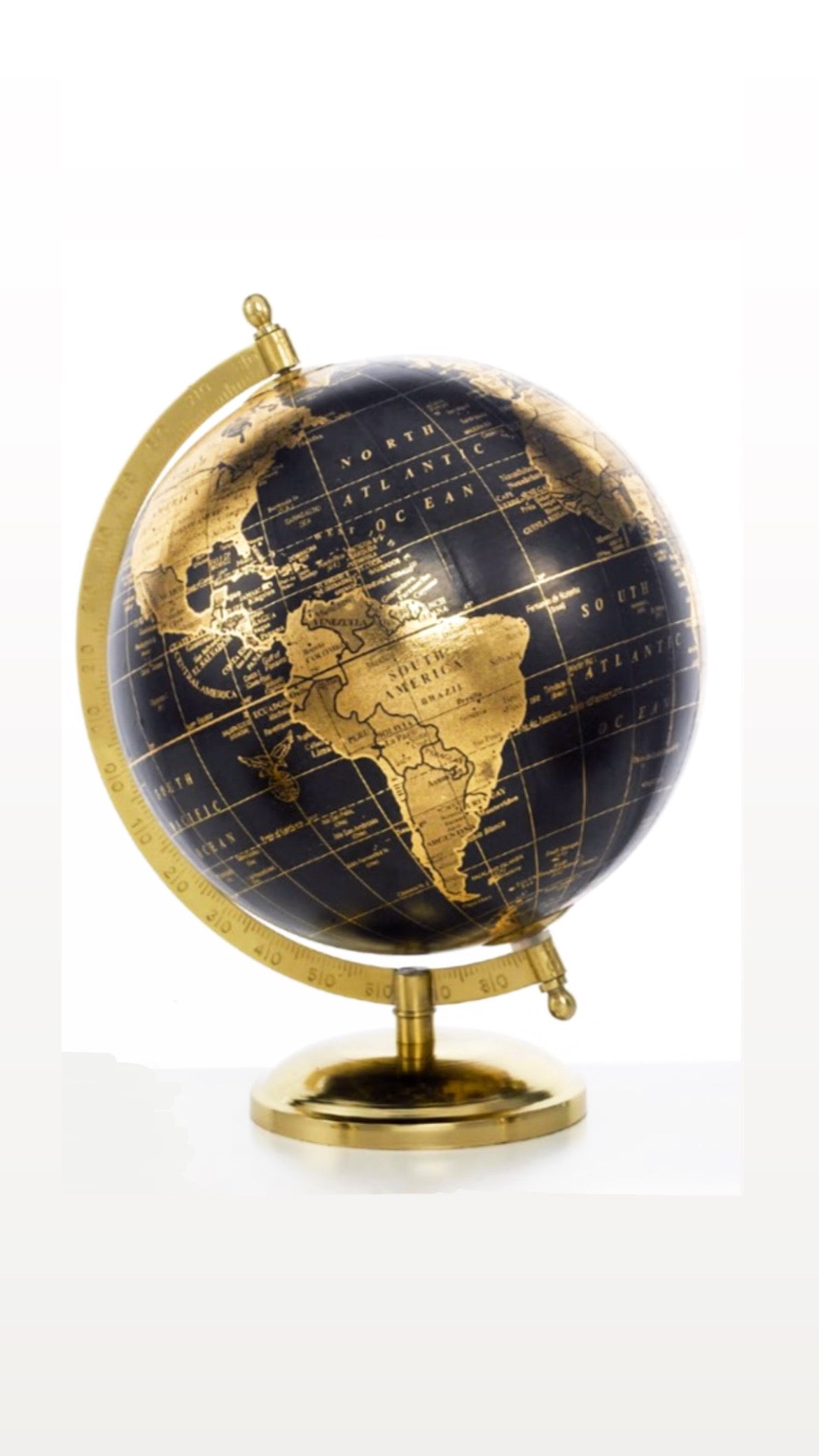 Mappamondo nero e oro - Encantada