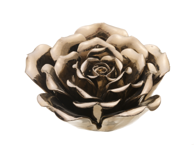 Decoro Rosa 13,5x13,5x7H - L'arte di nacchi