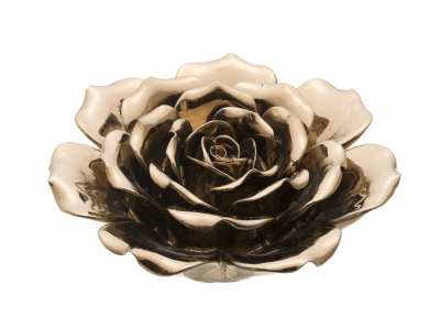 Decoro Rosa 19x19x7H - L'arte di nacchi