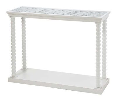 Consolle con piano in vetro 107x36x82h- L'arte di nacchi