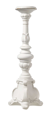 L'arte di nacchi - Candelabro bianco L14xP14xH49,5