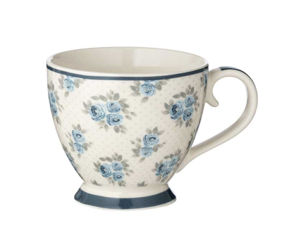 Mug con motivi floreali blu - L'arte di nacchi