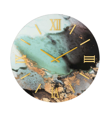L'Arte di Nacchi - Orologio effetto marmo verde D60