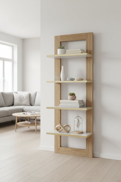 Libreria a parete 49x20,5x149h -  L’arte di Nacchi