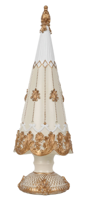 Albero decorativo biano e oro - L'arte di nacchi