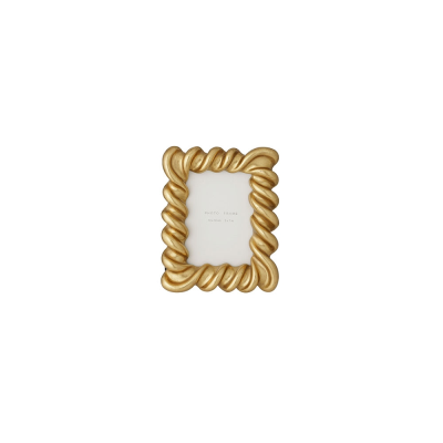 Portafoto oro ondeggiato L15x3xH21 - L'Arte di Nacchi
