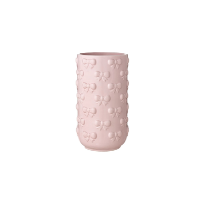 Vaso con fiocchi D14xH25 rosa - L'arte di nacchi