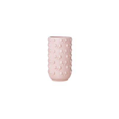 Vaso con fiocchi D11xH20 rosa - L'arte di nacchi