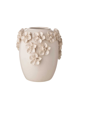 Vaso con roselline 17,5x17,5xH20 - L'Arte di nacchi