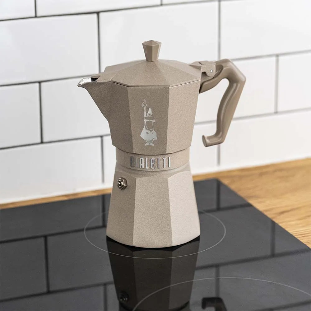 Moka Exclusive Octagonal Induction Desert Sand - Bialetti
