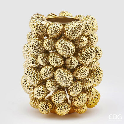 Vaso  pigne Chakra oro D26 H32 - EDG