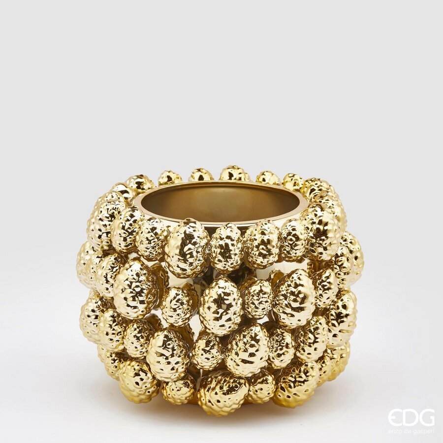 Vaso pigne Chakra oro D24 H18 - EDG