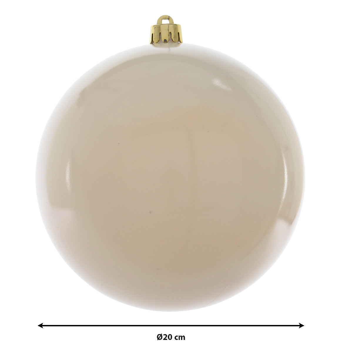 Sfere natalizie in plastica bianco lana D20 - Kaemingk