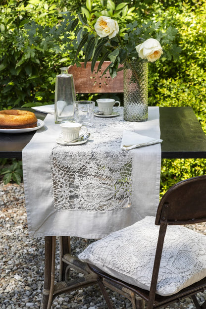 Runner 'Ortigia' 50x150 colore bianco ottico - Chez moi