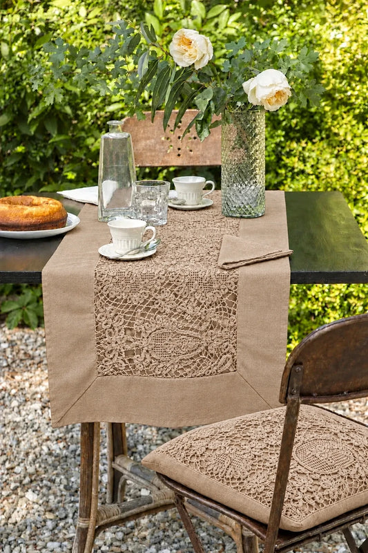 Runner 'Ortigia' 50x150 colore biscotto - Chez moi