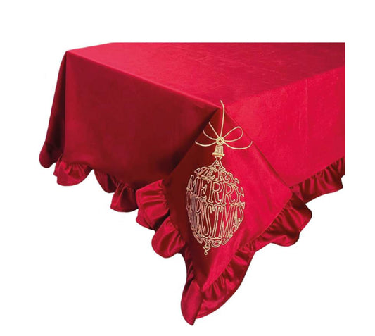 Tovaglia natalizia con sfera e scritta ‘Merry Christmas’ - Clodette