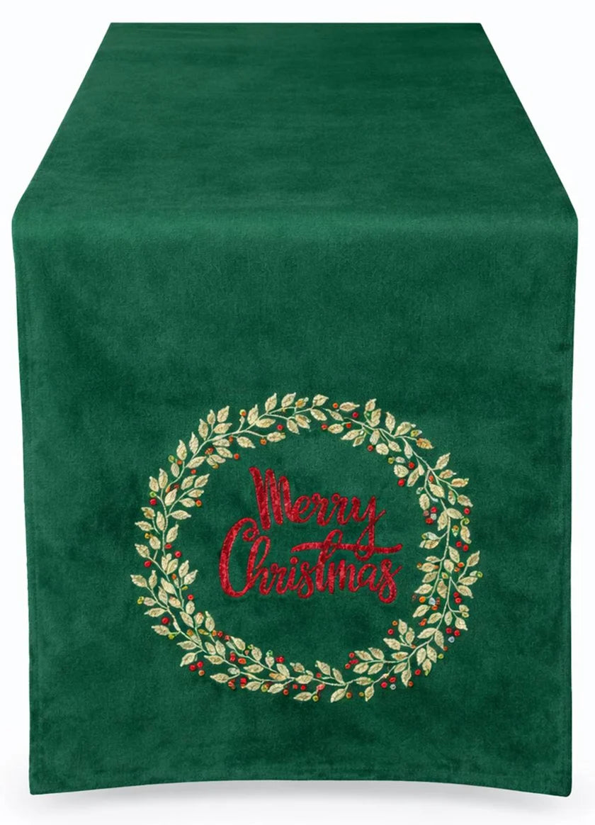 Runner 160x40 collezione ‘ Holiday’ verde - Clodette