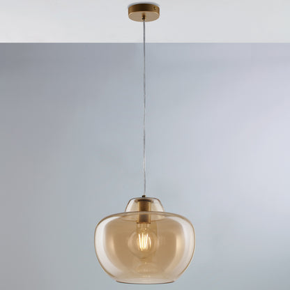 Sospensione in vetro ‘Justine’ D28 H25 - Leo Lux