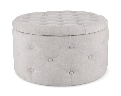 Pouf contenitore p.scarpe 'Ernestine' grigio chiaro D70x40h - Bizzotto