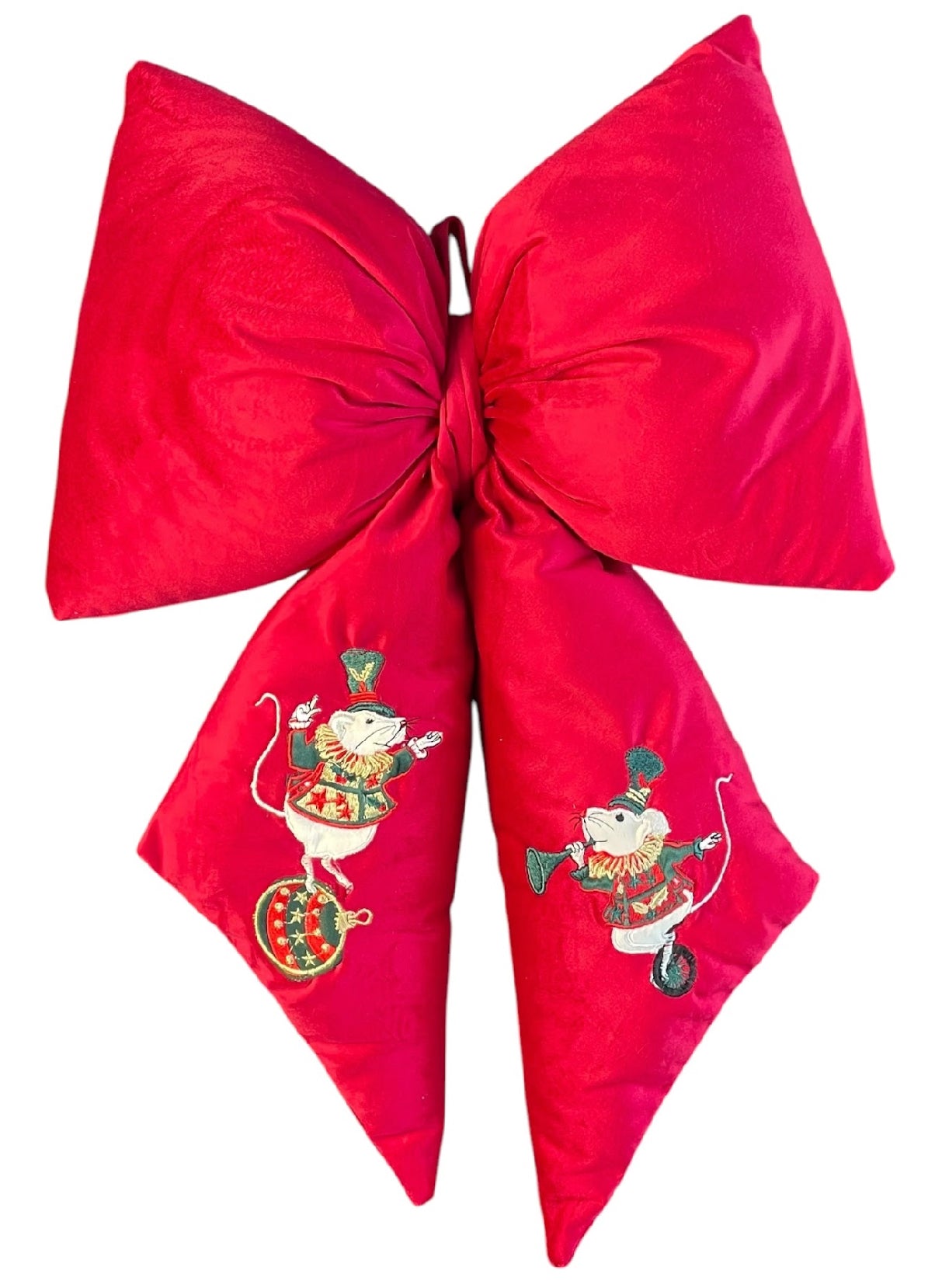 Fiocco in velluto rosso 30x45h - Clodette