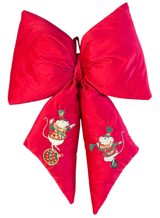 Fiocco in velluto rosso 30x45h - Clodette