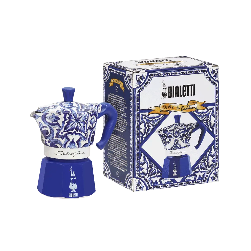 Moka Induzione 4 TZ Blu Medit. D&G  - Bialetti