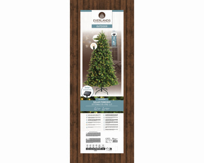 Albero di natale 'Ottawa Solar Fir Pre-lit outdoor' con LED H240 - Kaemingk